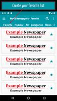 World News : All Newspapers ภาพหน้าจอ 1