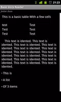 Basic docx Reader تصوير الشاشة 1