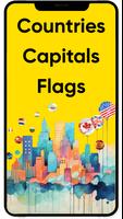 Pays, capitales et drapeaux Affiche