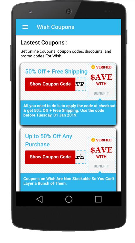 Promo Code For Wish Shopping For Android Apk Download
