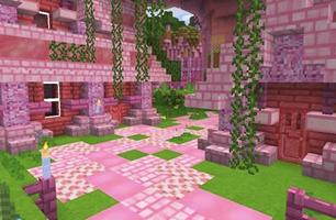 Pink house for minecraft 海报