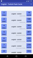 Eng Turkish Flash Cards পোস্টার