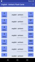 Eng Amharic Flash Cards poster