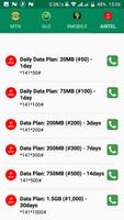 Naija Data Plan Codes | Airtel, Mtn, Glo, 9mobile اسکرین شاٹ 1