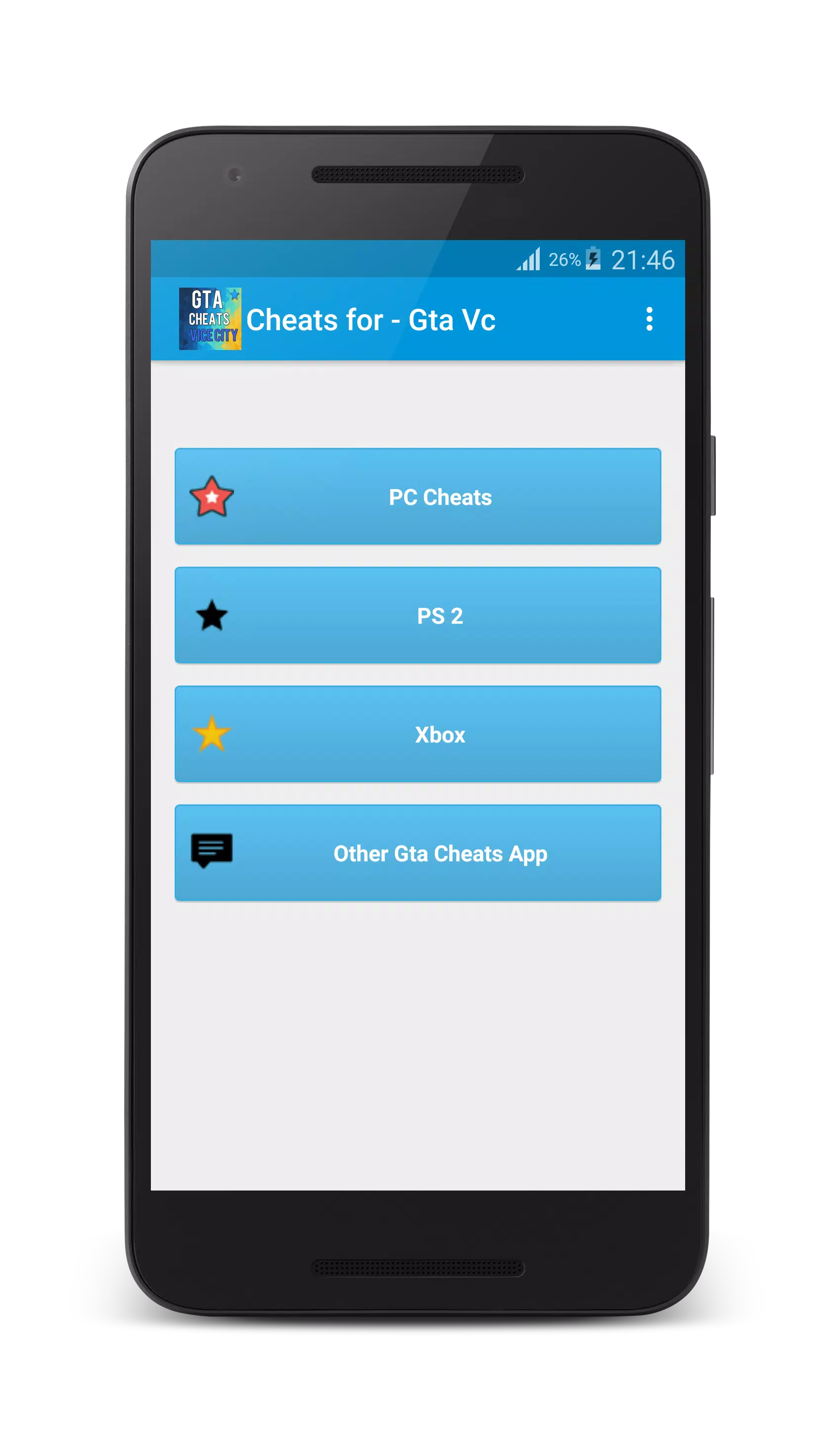 Cheat Codes for GTA Vice City (1.0.6) download no Android apk