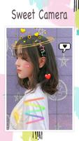 Live face sticker sweet camera ポスター