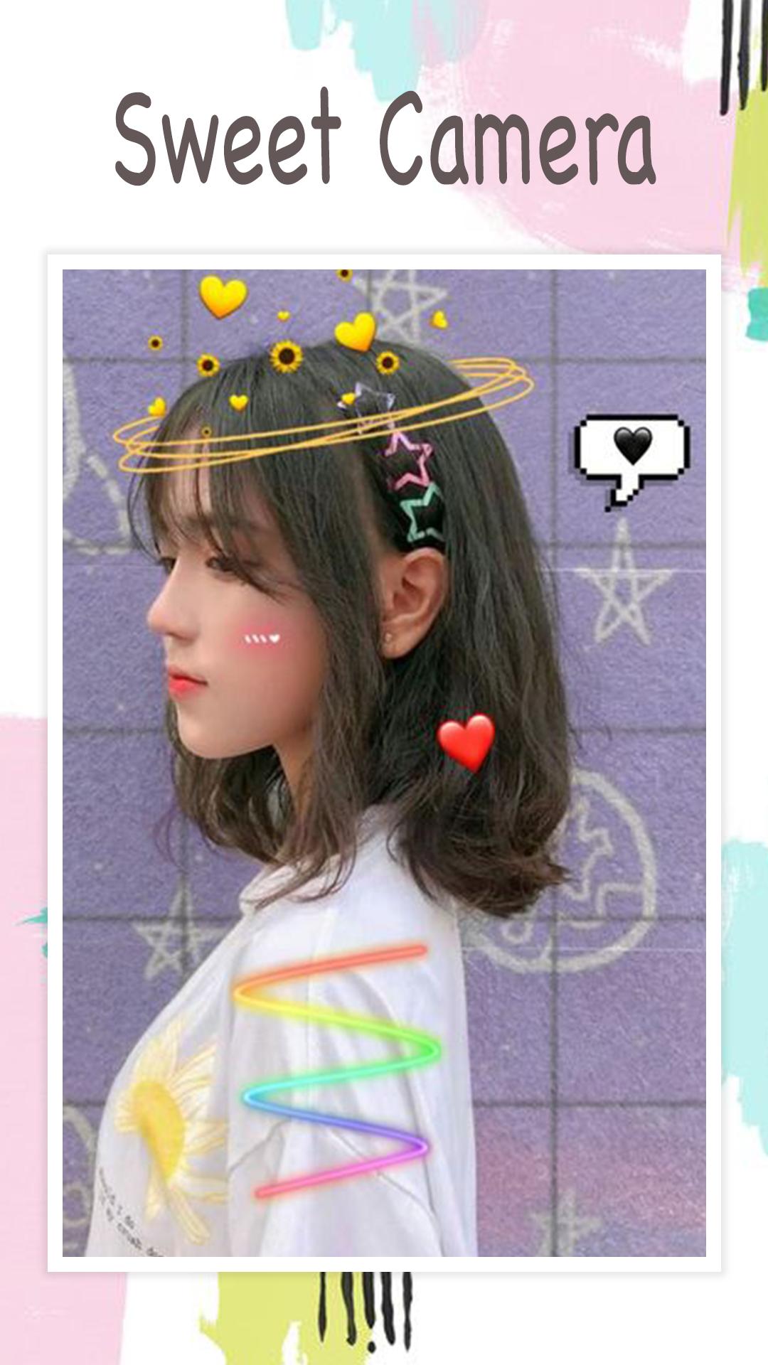 Live face sticker sweet camera APK voor Android Download
