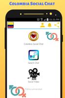 Colombia Social Chat - Meet and Chat with singles पोस्टर