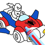 Superhero Car Coloring ASMR icon