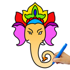 Lord Ganesha Paint & Color Zeichen