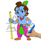 Lord Krishna Paint and Colors-icoon