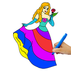 Princess Painting Games ไอคอน