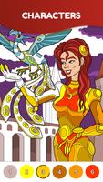 Painting Art. Color by number Poster