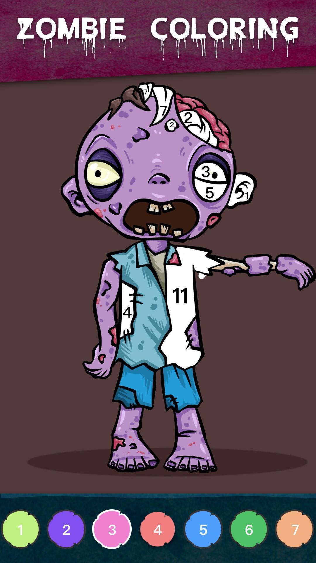 Download Zombie Coloring - Color by Numbers & Art Books for Android ...