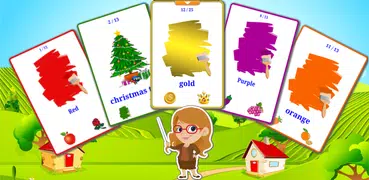 色と形学習カード : 英語学習