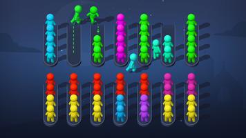Sort Puzzle - stickman games captura de pantalla 1