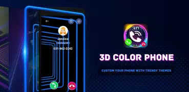 3D Color Phone: Cool Themes for Call & Home Screen