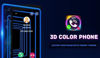 3D Color Phone Affiche