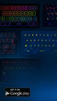 Neon Led Keyboard Photo, Emoji Affiche