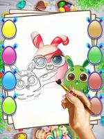 Coloring Pages : Easter Eggs تصوير الشاشة 2