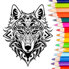 Animal coloring pages games-icoon