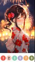 Game mewarnai:Menggambar anime poster