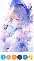 Game mewarnai:Menggambar anime screenshot 1
