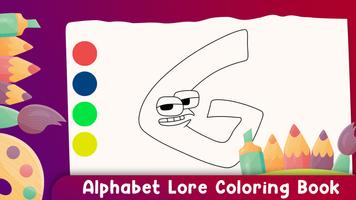 Alphabet Lore Coloring Book Ekran Görüntüsü 3