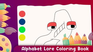 Alphabet Lore Coloring Book Ekran Görüntüsü 1