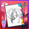 How to Draw Black and Pink