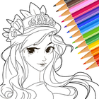 Princess Coloring-icoon