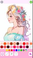 Juegos de pintar princesas captura de pantalla 1