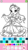 Prenses kız boyama oyunları Ekran Görüntüsü 3