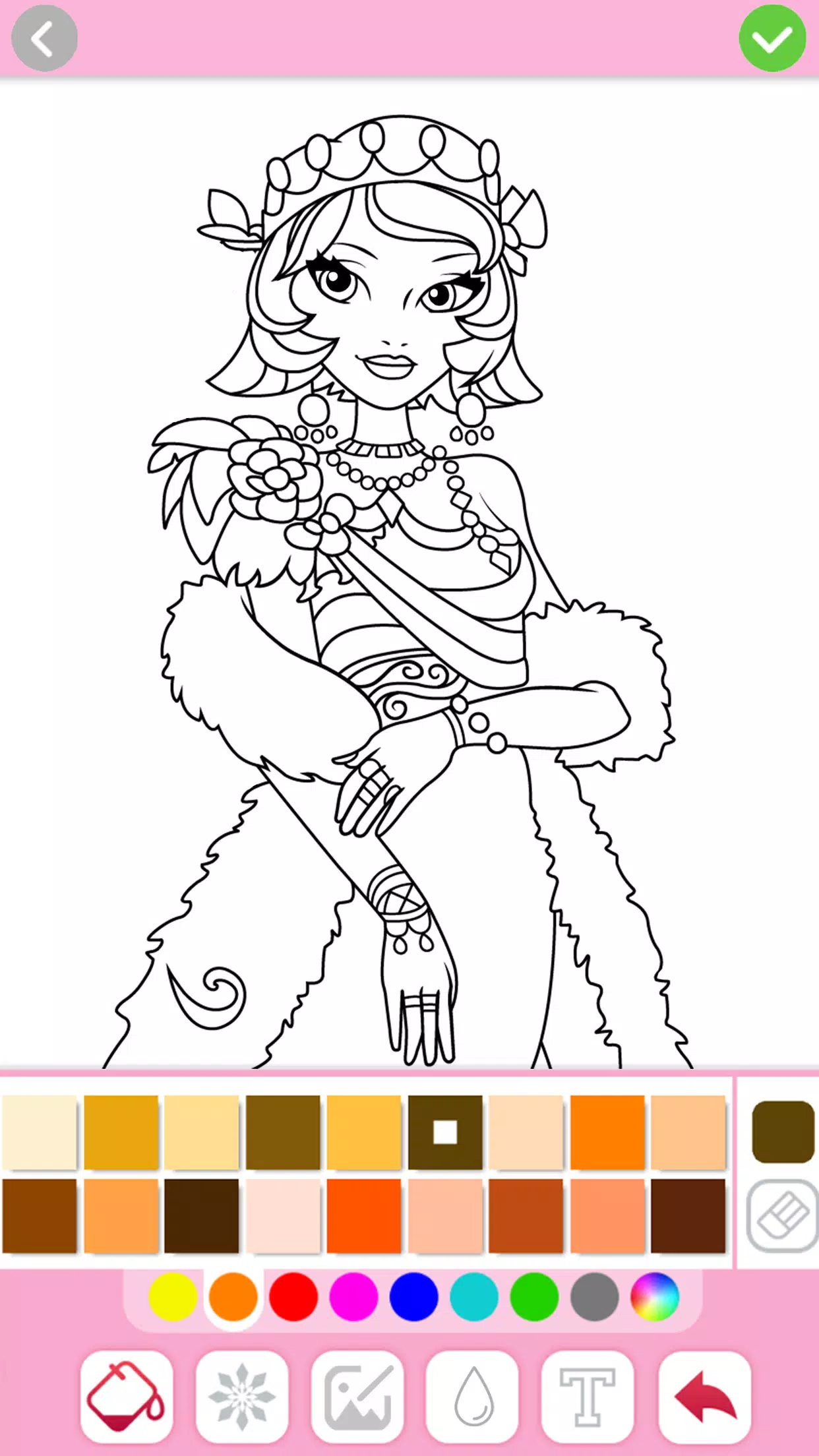 Pintar desenho da Ever After High - Jogos para Meninas