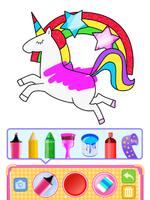 Unicorn Coloring Drawing Games syot layar 2