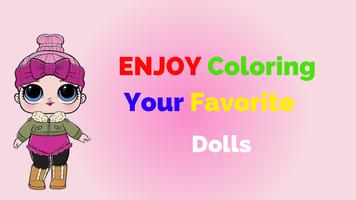 OMG Dolls LOL Coloring & Draw اسکرین شاٹ 1