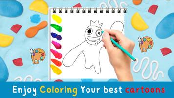 Rainbow Coloring: Friends تصوير الشاشة 3
