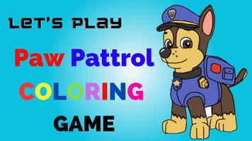 Paw Coloring: Pattrol Coloring الملصق