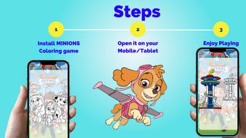 Paw Coloring: Pattrol Coloring تصوير الشاشة 2