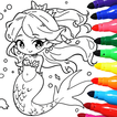 Mermaid Coloring:Mermaid games