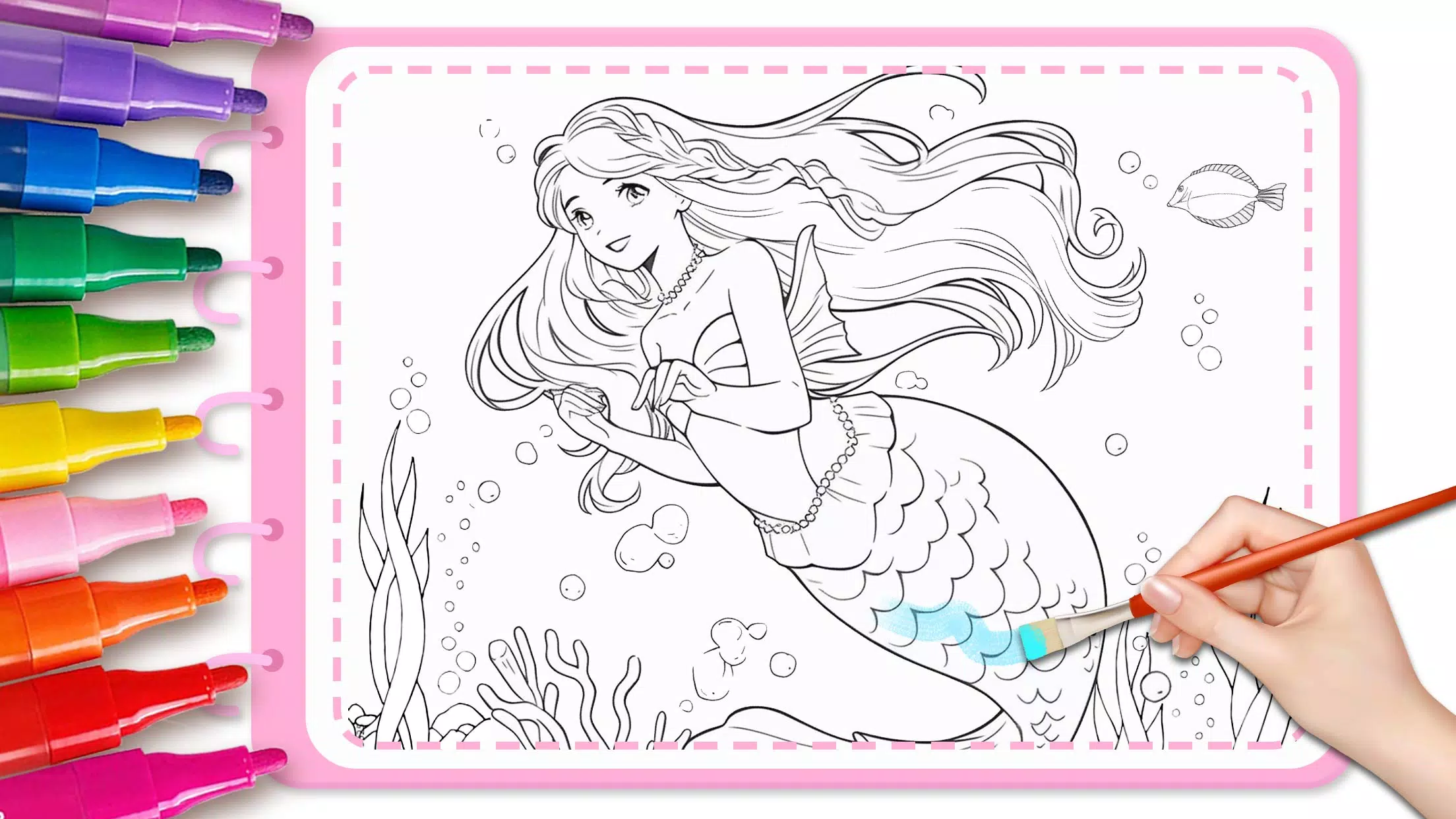 Faça download do Jogos de pintar barbie sereia APK v1.8101 para Android