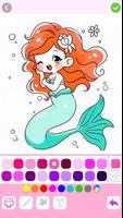 Mermaid Coloring:Mermaid games screenshot 1