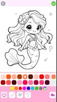 Mermaid Coloring:Mermaid games اسکرین شاٹ 3