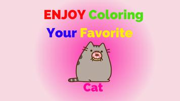 Pusheen Coloring: coloring Cat اسکرین شاٹ 1