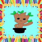 Baby Groot Coloring Book icon