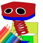 livre de coloriage boxy boo icône