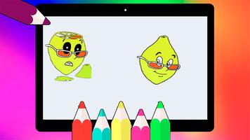 Mrs Lemon Coloring Book imagem de tela 2