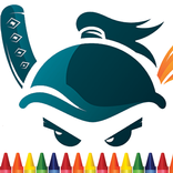 ”ninja coloring game