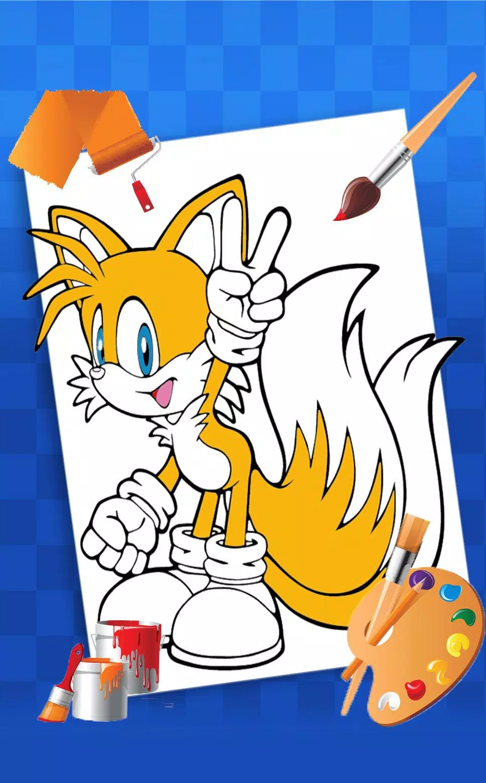 Página para colorir simples de Sonic the Hedgehog - Sonic - Just Color  Crianças : Páginas para colorir para crianças