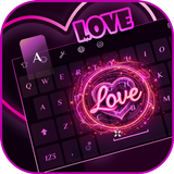 Neon Love Keyboard : LED Theme Zeichen